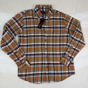 NWT Jackson Hole Flannel Plaid Men's Shirt Sz Medium M Fall  Autumn Orange NEW